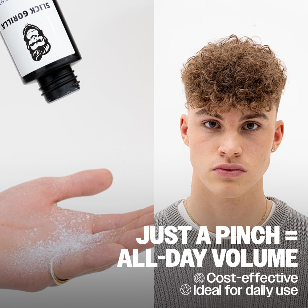 Slick Gorilla styled matte separation — creates definition for messy to polished looks.