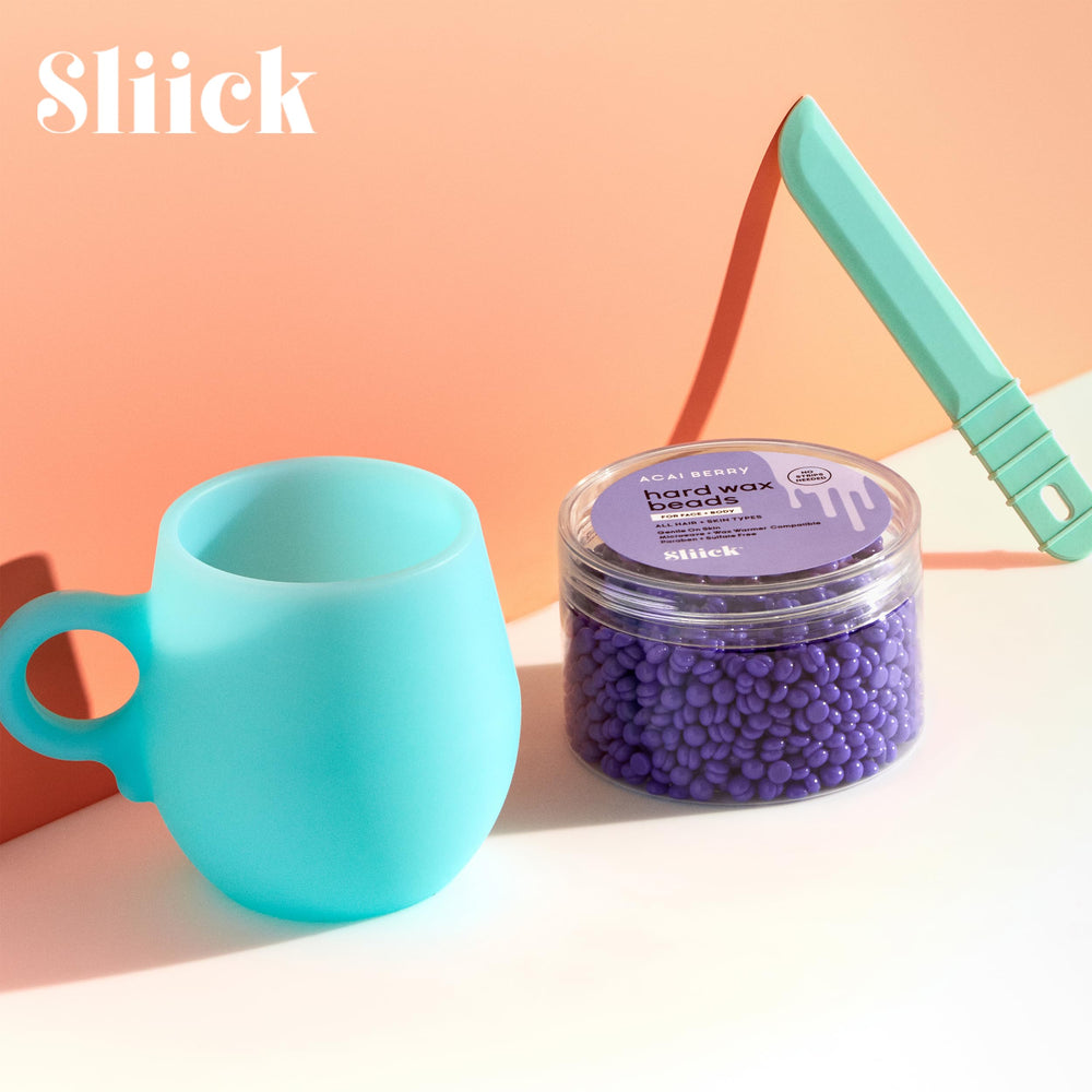 Sliick face-and-body wax supports versatile use across areas at home.