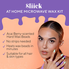 Sliick microwave cup heats beads quickly for salon-style waxing at home.