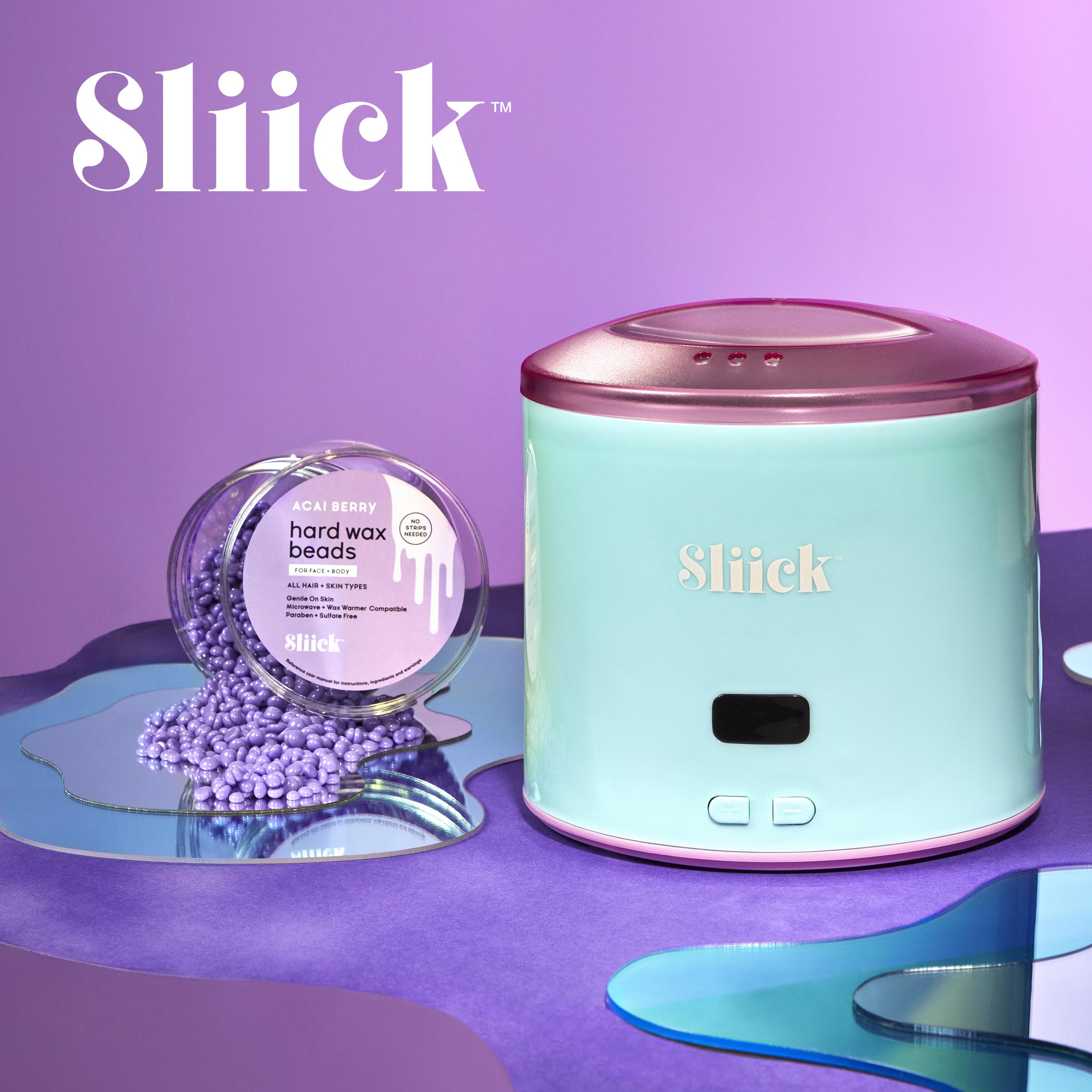 Sliick face and body waxing use shows all-over coverage from brows to bikini.