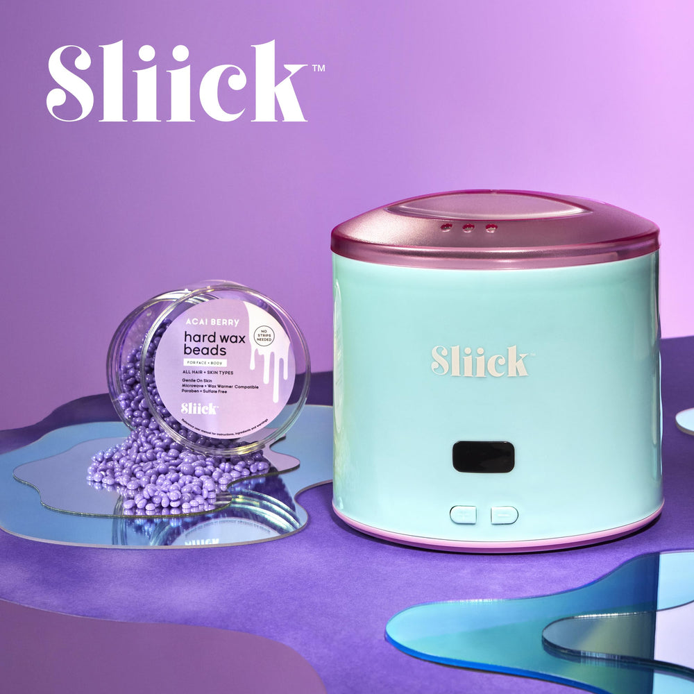 Sliick face and body waxing use shows all-over coverage from brows to bikini.