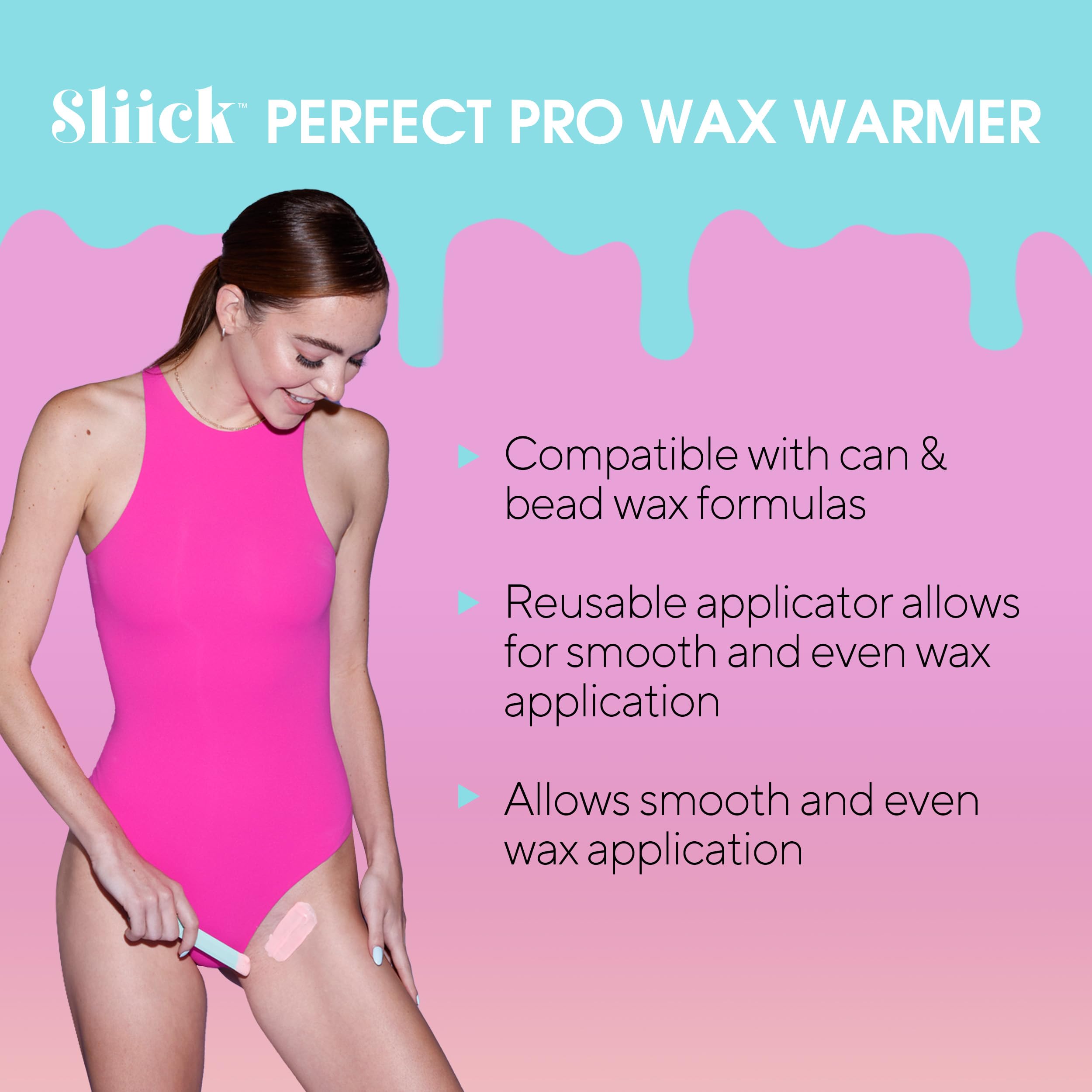 Sliick Pro Wax Warmer digital controls enable precise temperature settings