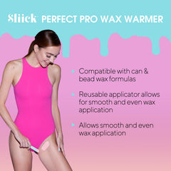 Sliick Pro Wax Warmer digital controls enable precise temperature settings