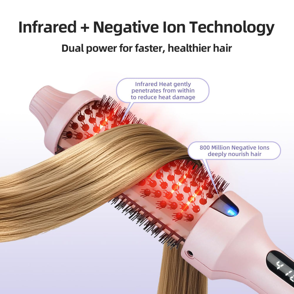 Slikwave infrared thermal brush smooth-glide barrel for snag-free styling.