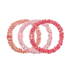 SLIP Amazon Exclusive Skinny Scrunchies peach highlight delicate-hair-friendly shine and anti-crease performance.