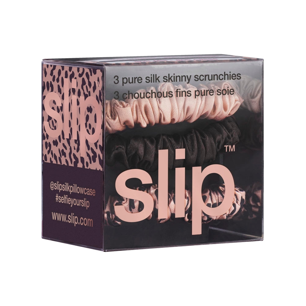 SLIP rose gold pure silk scrunchie delivers silky feel and gentle grip.