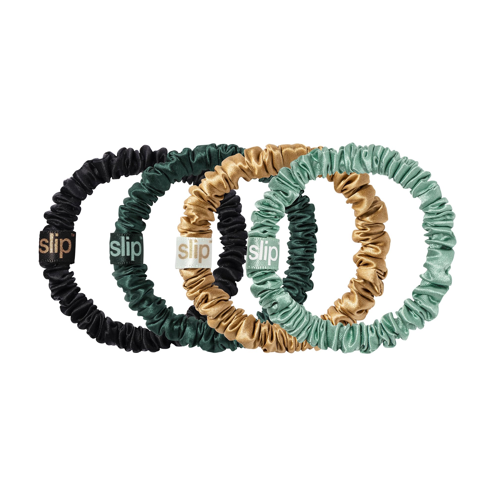 SLIP Skinny Scrunchies Limited-edition holiday set image conveys exclusive festive accessory.