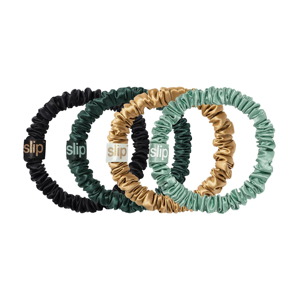 SLIP Skinny Scrunchies Limited-edition holiday set image conveys exclusive festive accessory.