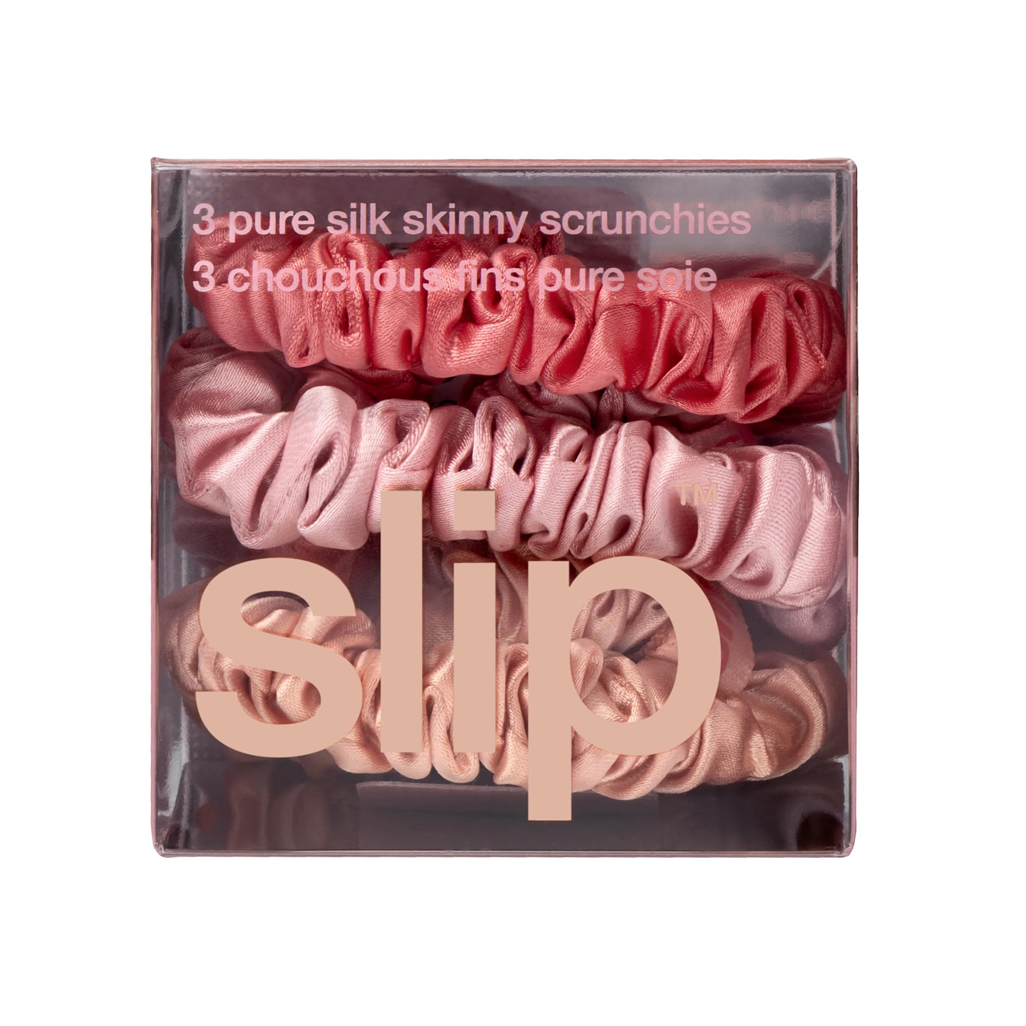 SLIP Skinny Scrunchies hair-tie-demo shows secure non-slip hold for busy days.
