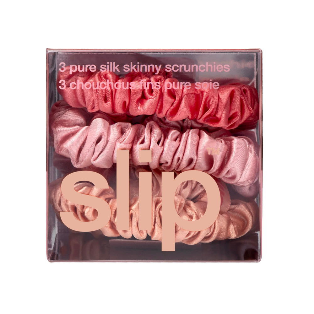 SLIP Skinny Scrunchies hair-tie-demo shows secure non-slip hold for busy days.