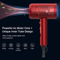 Slopehill Agate Red dryer motor delivers high airflow for fast drying