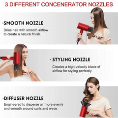 Slopehill Agate Red heat settings allow customized drying for different hair types