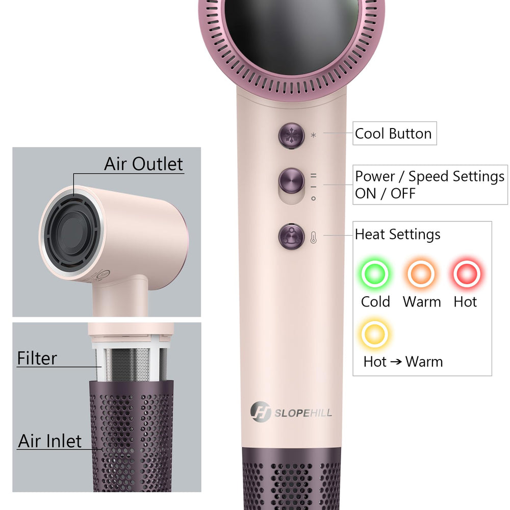 Slopehill concentrator and diffuser for versatile styling