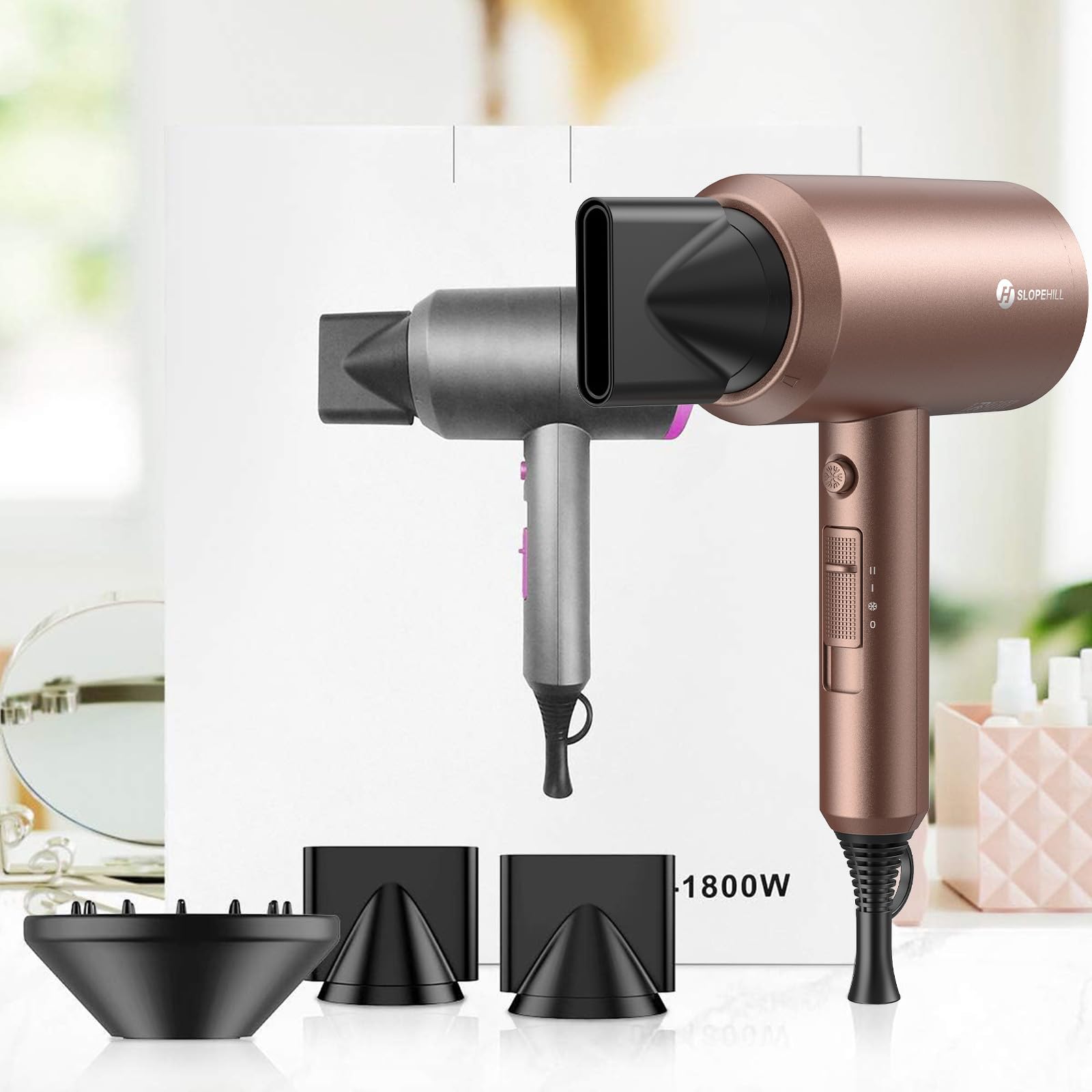 Slopehill mocha mousse color highlights styling aesthetics and premium finish.