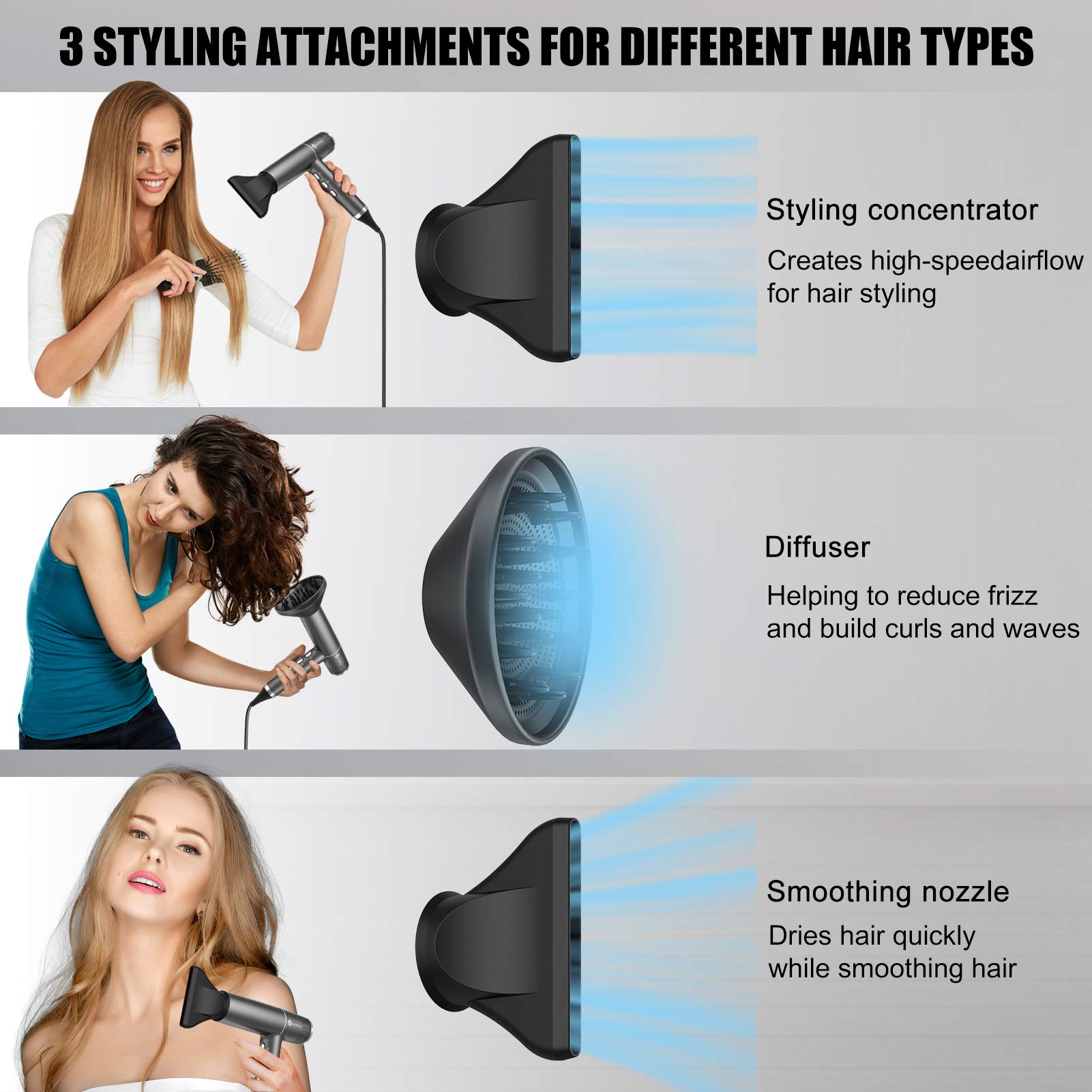 Slopehill hair dryer temperature monitoring ensures hair-friendly heat control