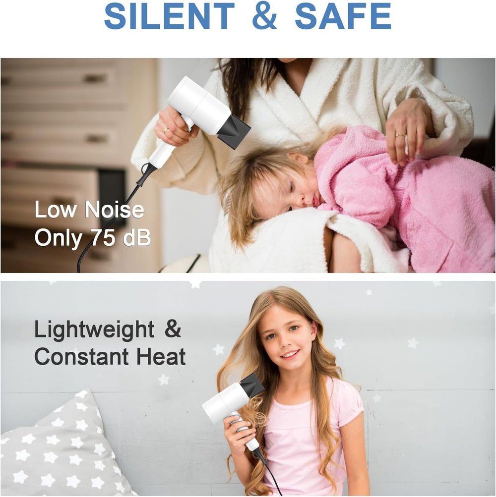 Slopehill Professional Ionic Hair Dryer accessories-packaging close-up shows complete home-styling kit.