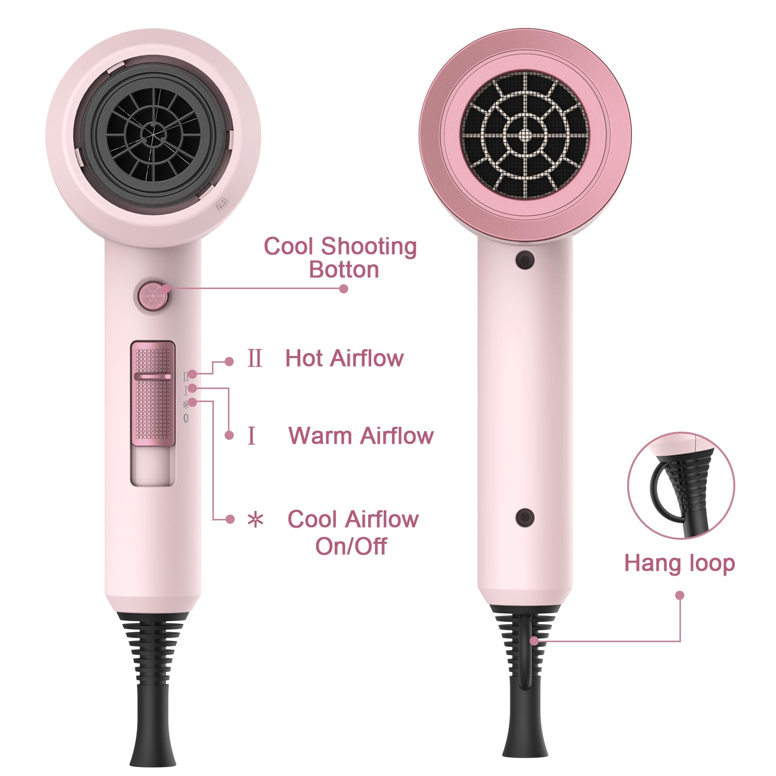 Slopehill concentrator nozzle 1 aids precise styling on straight hair.