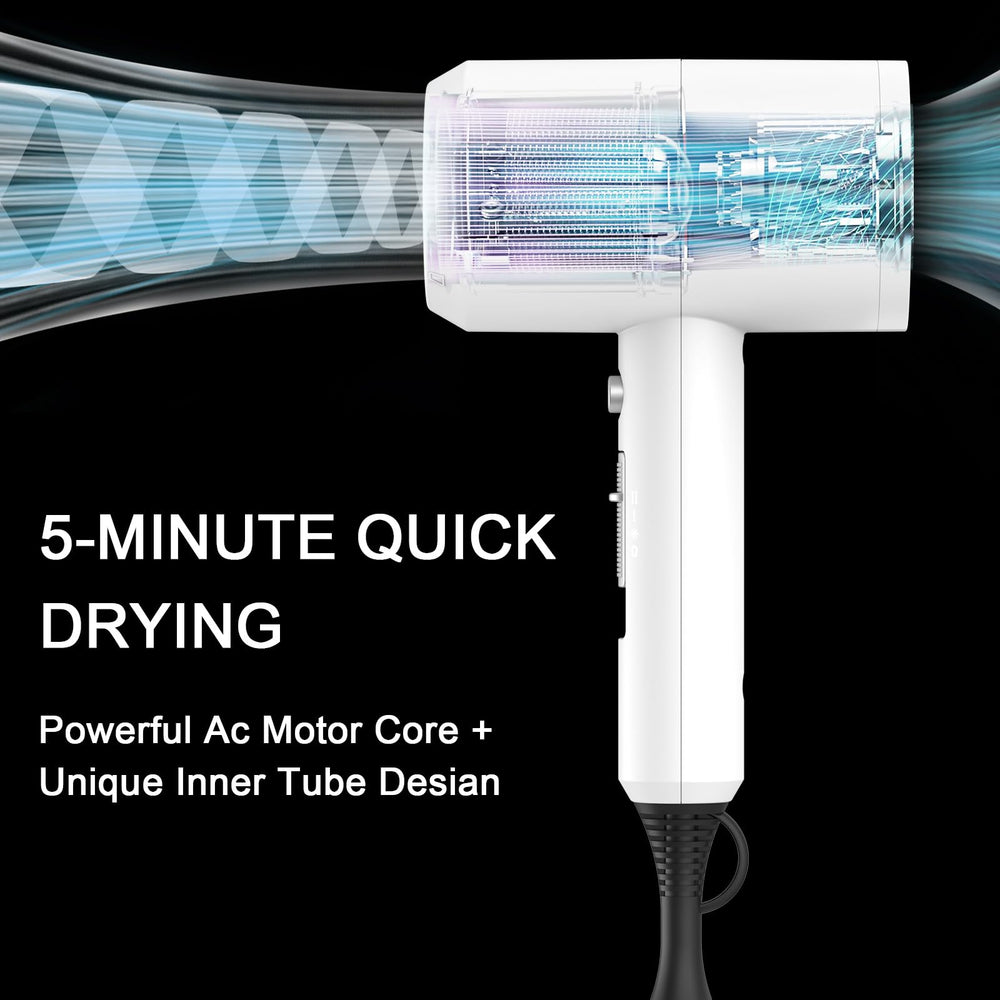 Slopehill Professional Ionic Hair Dryer cool-shot button in action for precise styling.