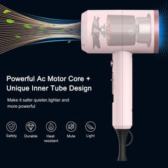 Slopehill professional ionic hair dryer motor detail highlights powerful airflow for quick styling.