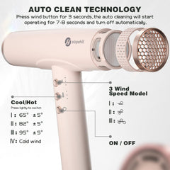 Slopehill ionic hair dryer operates quietly for home use