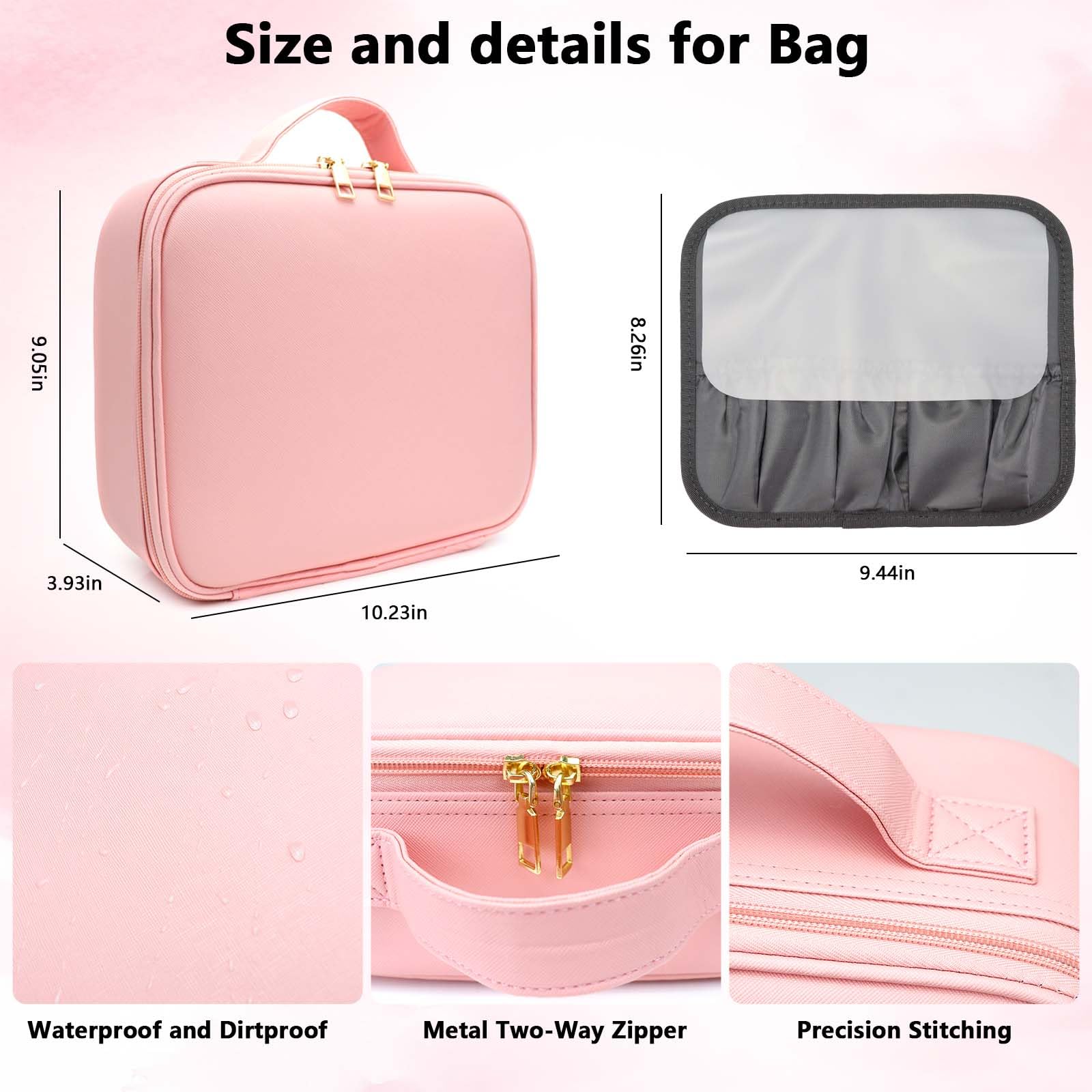 SLUMAZI makeup brush storage bag—keeps brushes clean and dry.