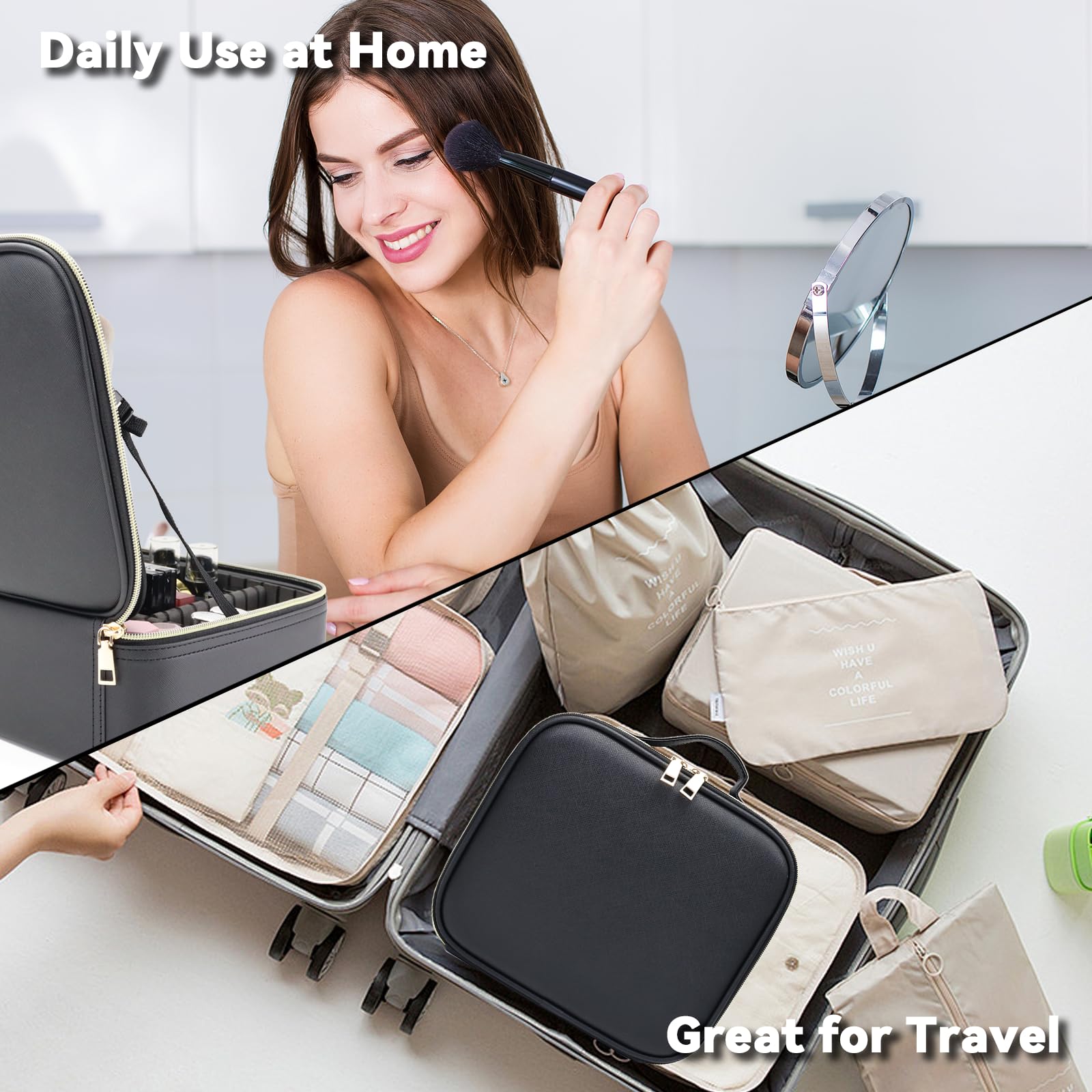Premium PU leather waterproof finish is easy to clean.