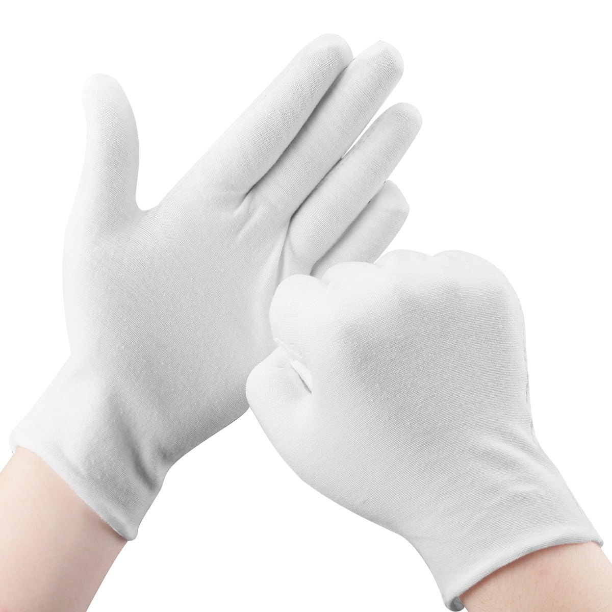 SLWJAXGT white cotton gloves package showing reusable skincare accessory