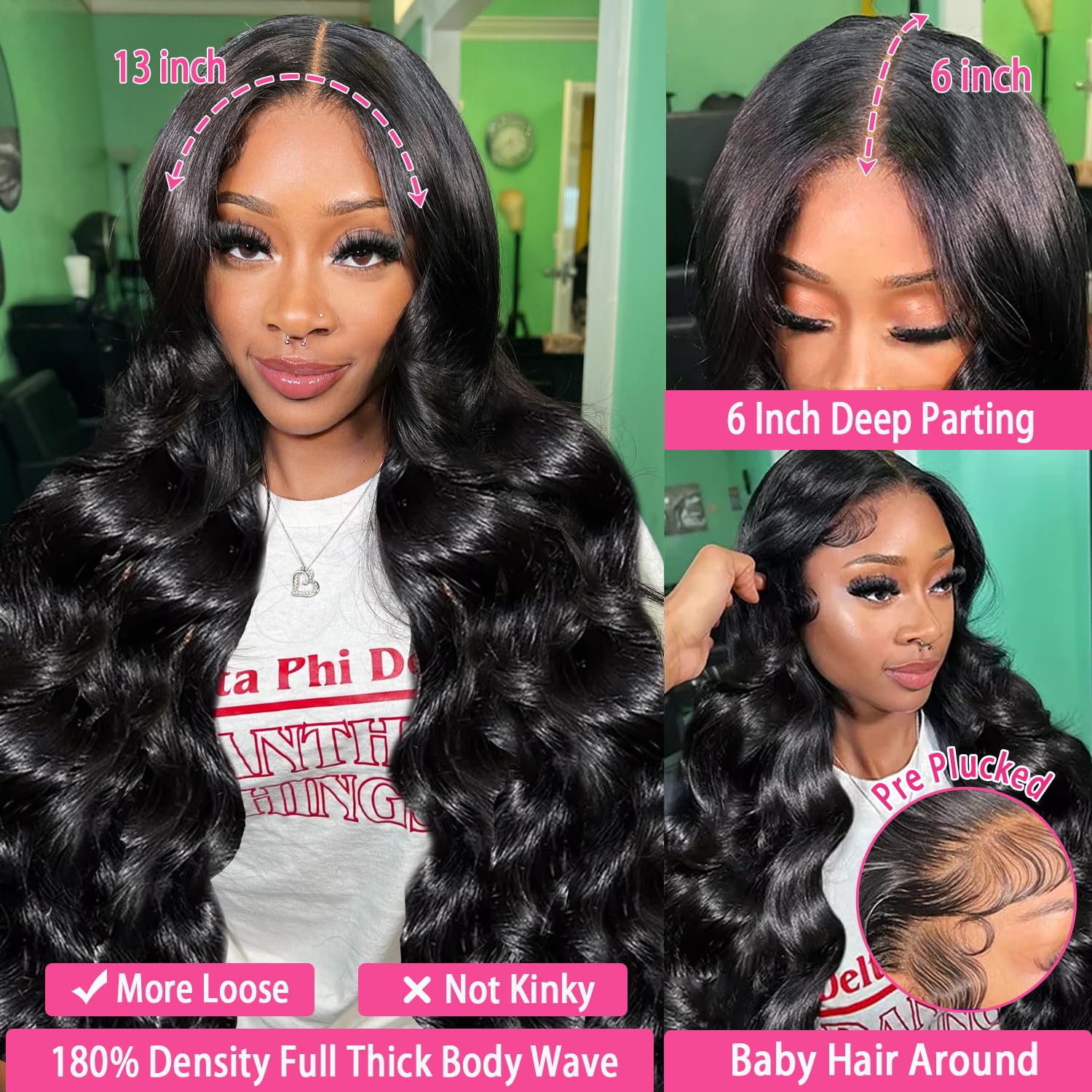 Smabuity 26-inch body wave wig ready to wear straight from the box.