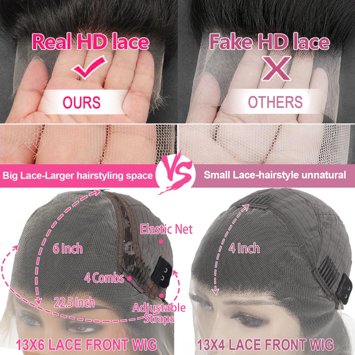 Smabuity baby hairs create a realistic soft edge around the hairline.