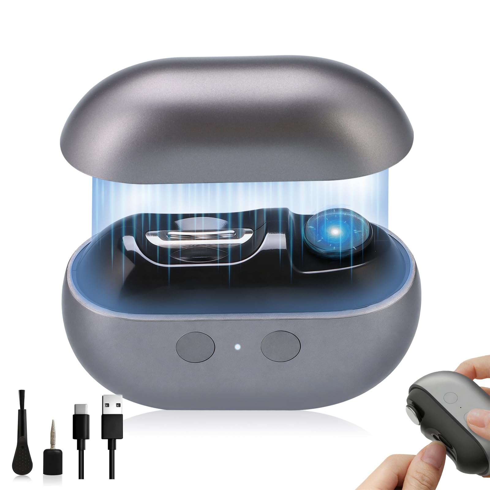 Smart Nail Clipper LED light close-up highlighting precise visibility for safe trimming.