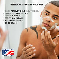 SMART SOLUTIONS Calcium Bentonite Clay deodorant application suggests natural skin-refreshing option