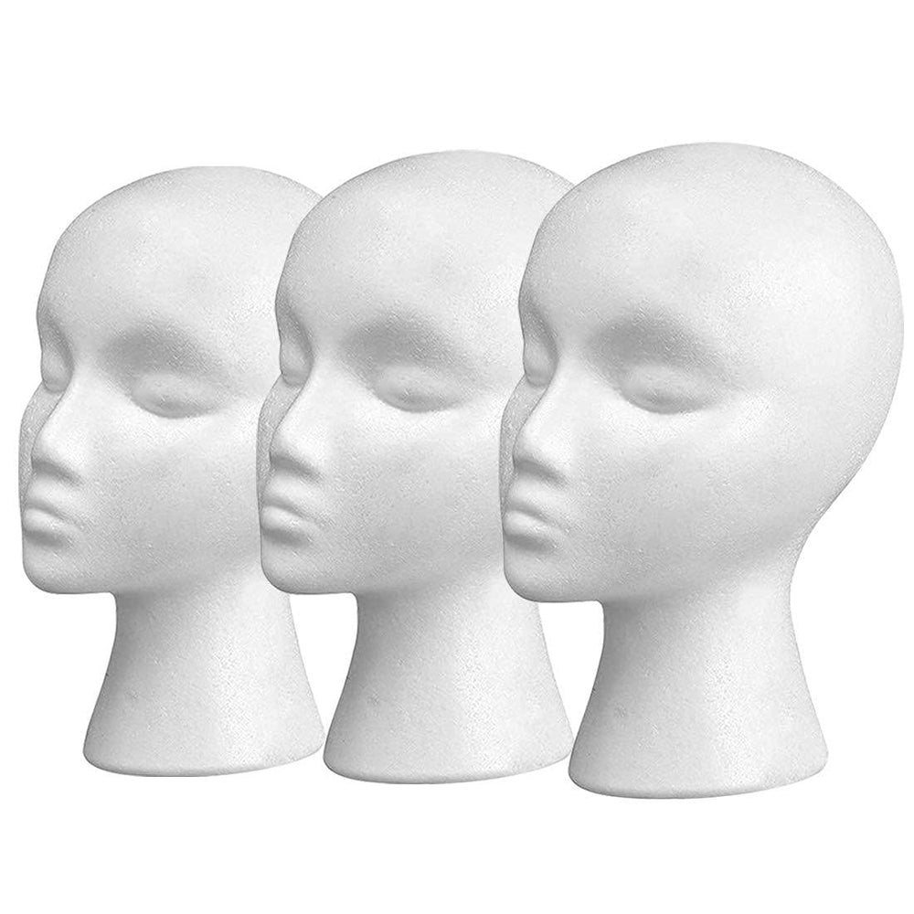 Smilco 11-inch wig head stand shows compact, portable display for travel.