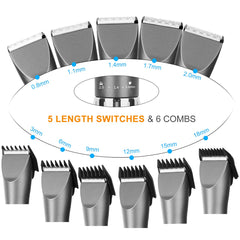 Sminiker comb guides 3-18mm enabling even-length trims at home