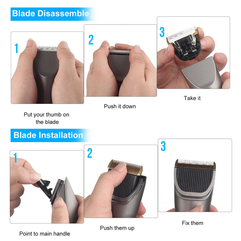 Sminiker family haircut setup demonstrating versatile kit for all family members
