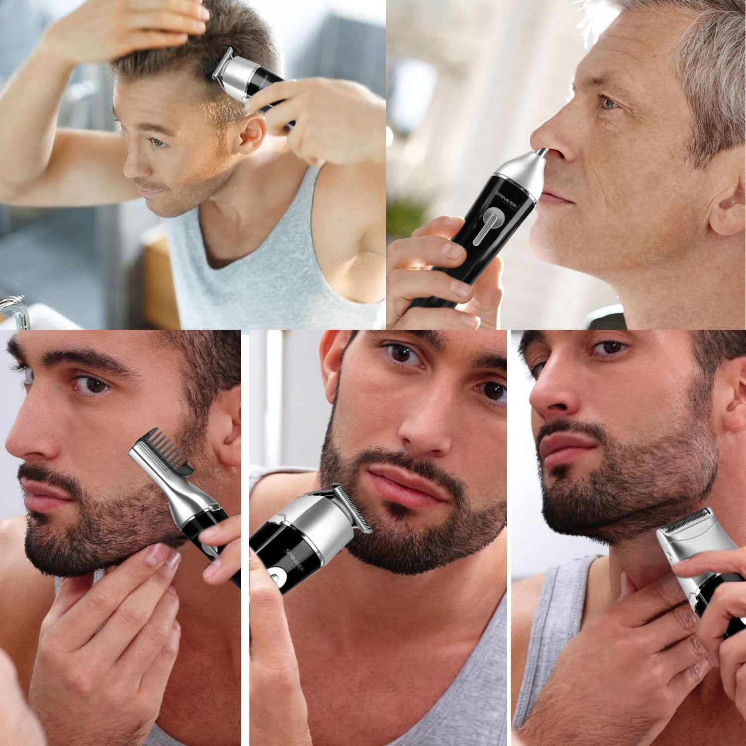 Sminiker Professional hair trimmer for sharp beard lines and versatile styling.