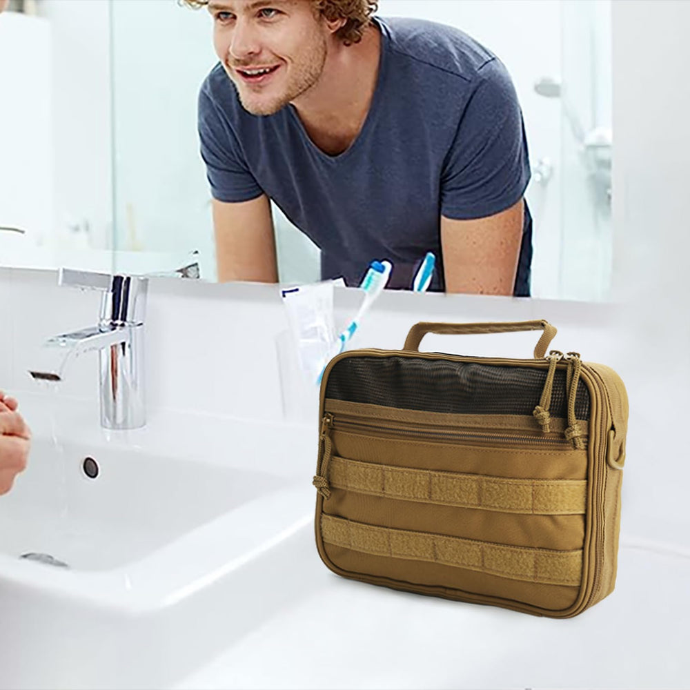 SMONT toiletry bag front MOLLE attachment for modular gear.