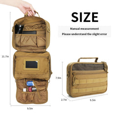 SMONT large-capacity toiletry bag holds body wash, toothbrush, and razors.