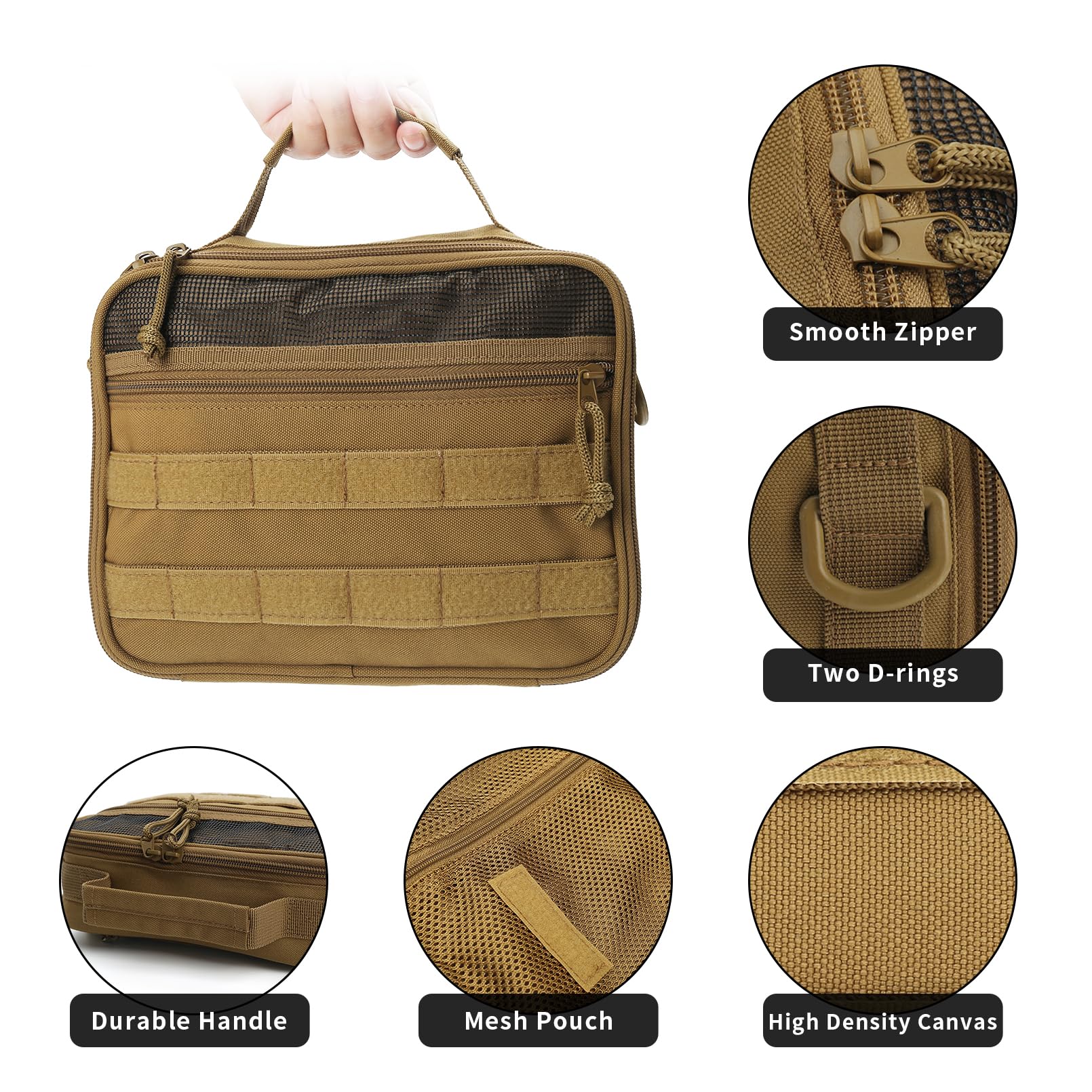 SMONT Toiletry Bag lightweight design reduces load for frequent travelers