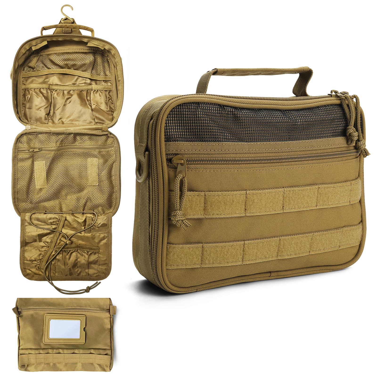SMONT Toiletry Bag main compartment keeps essentials neatly organized for travel