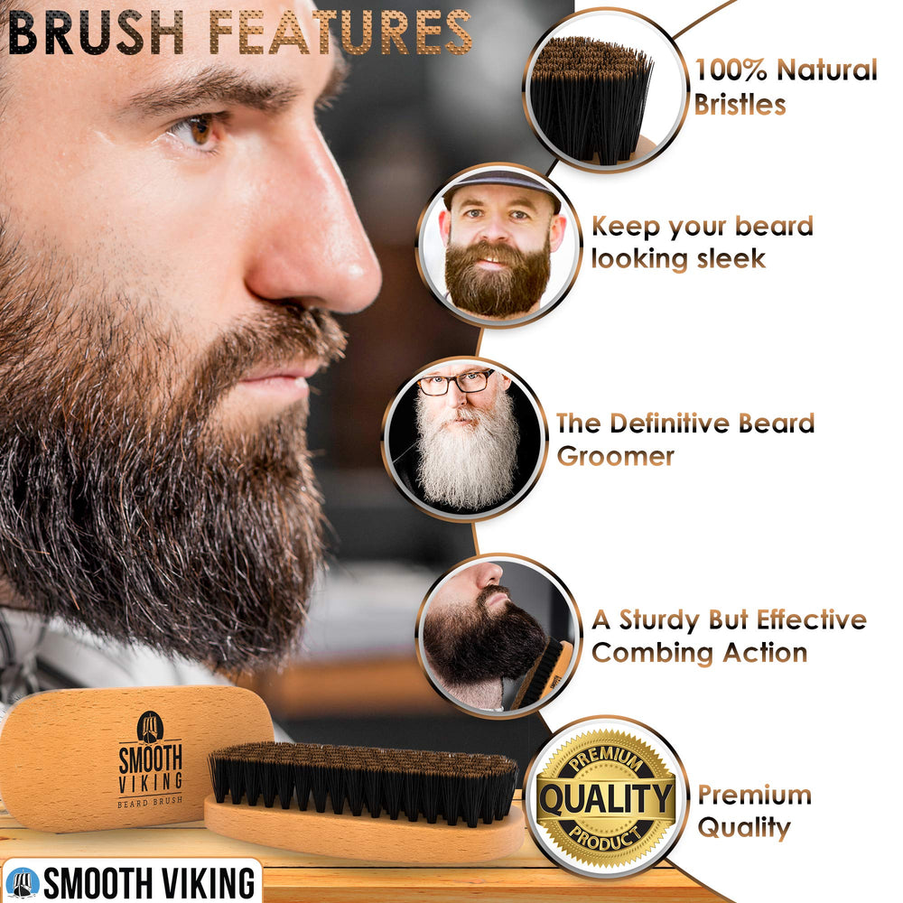 Smooth Viking grooming set styling tool for men shown for versatile beard shaping.