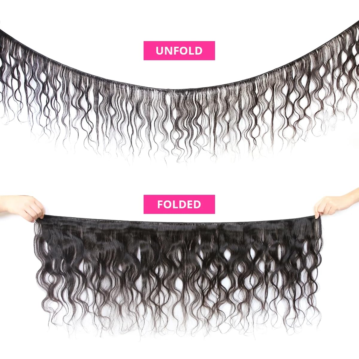 Smoothair full-density weft image emphasizes thick ends and reduced shedding.