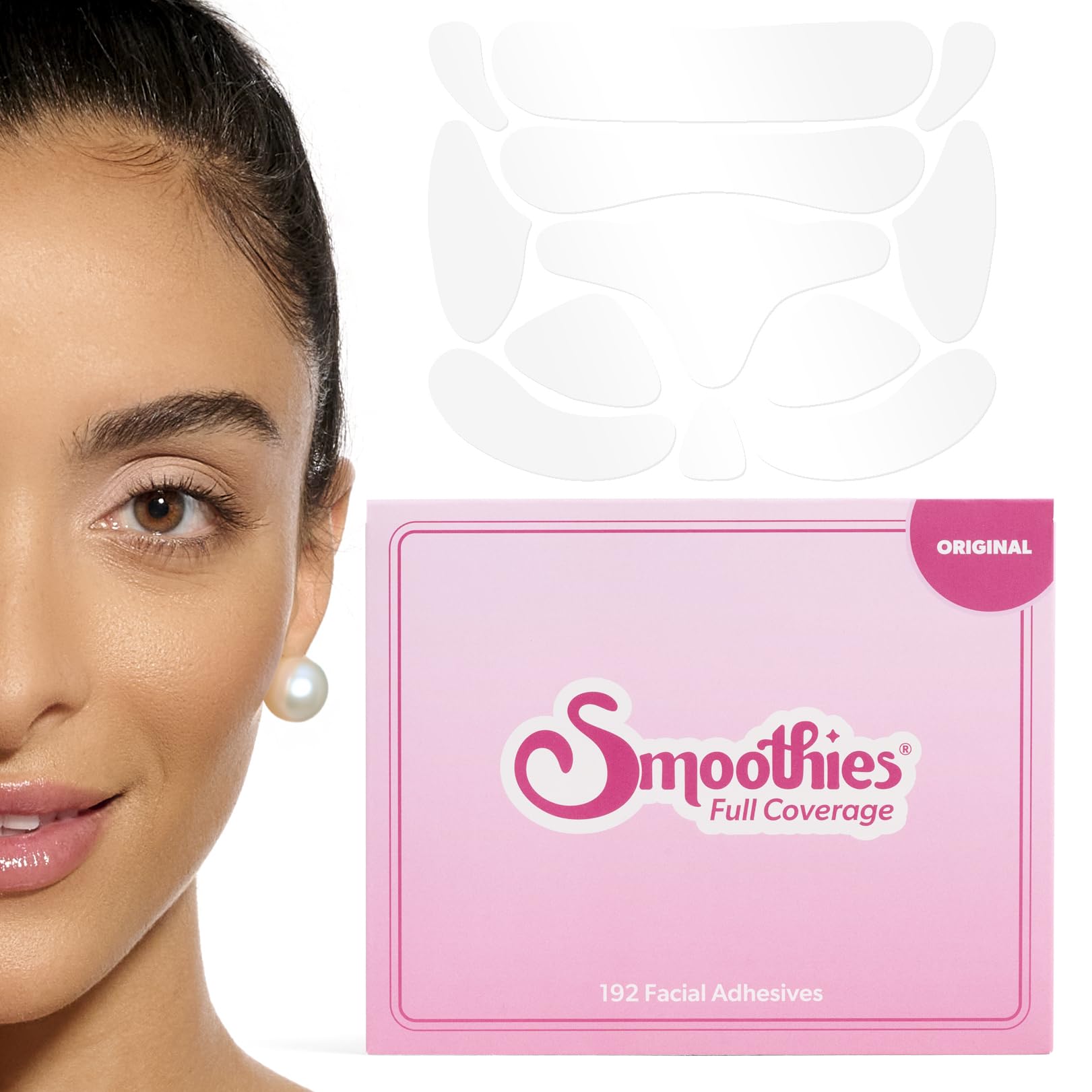 Smoothies full-coverage wrinkle patches box ready for overnight smoothing of fine lines