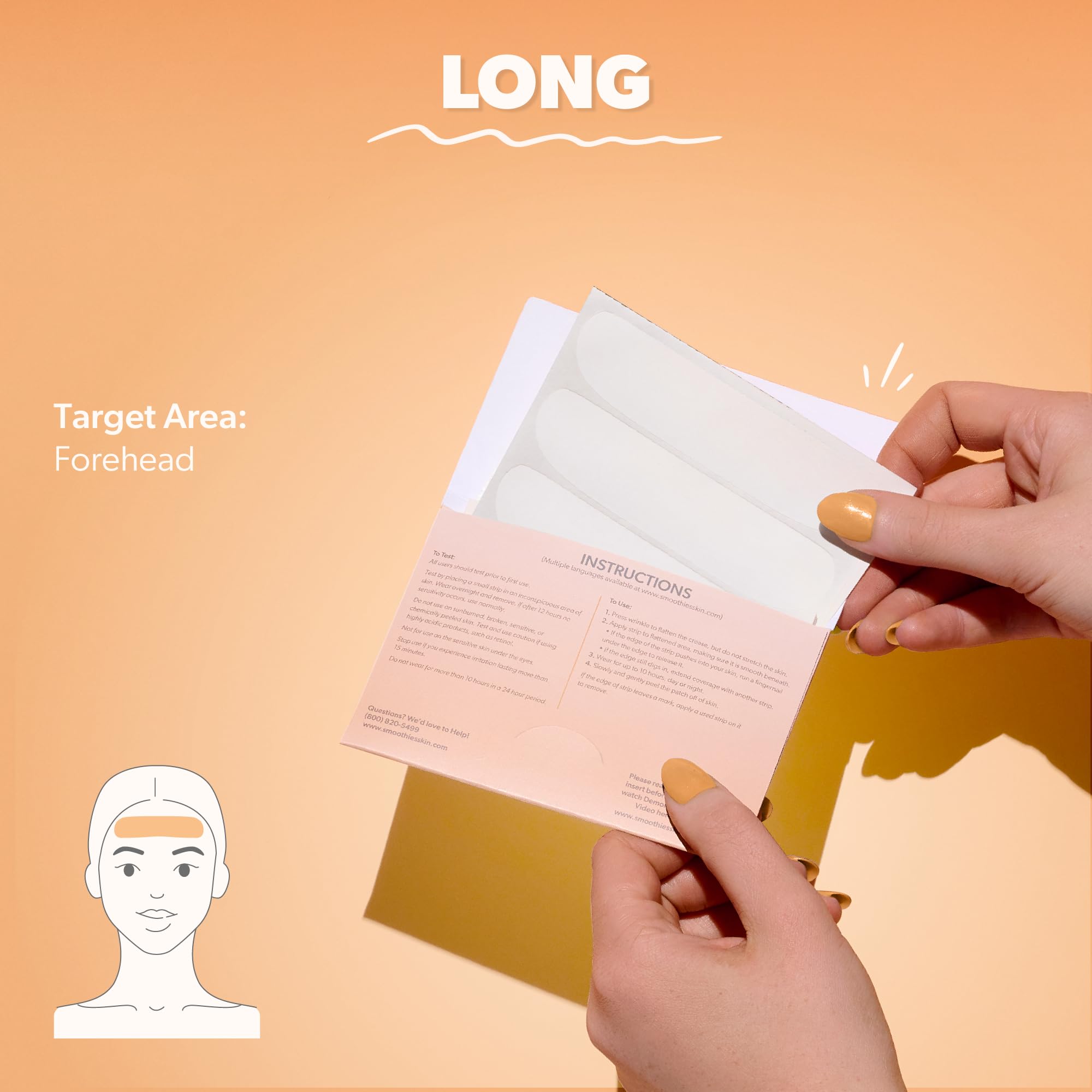 Smoothies overnight face patch application demonstrates easy night-time use