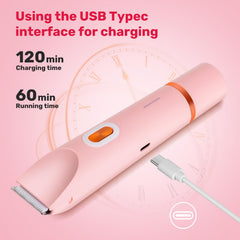 Smopgn Dermave dual-head closeup showing 2-in-1 versatility for multi-area shaving