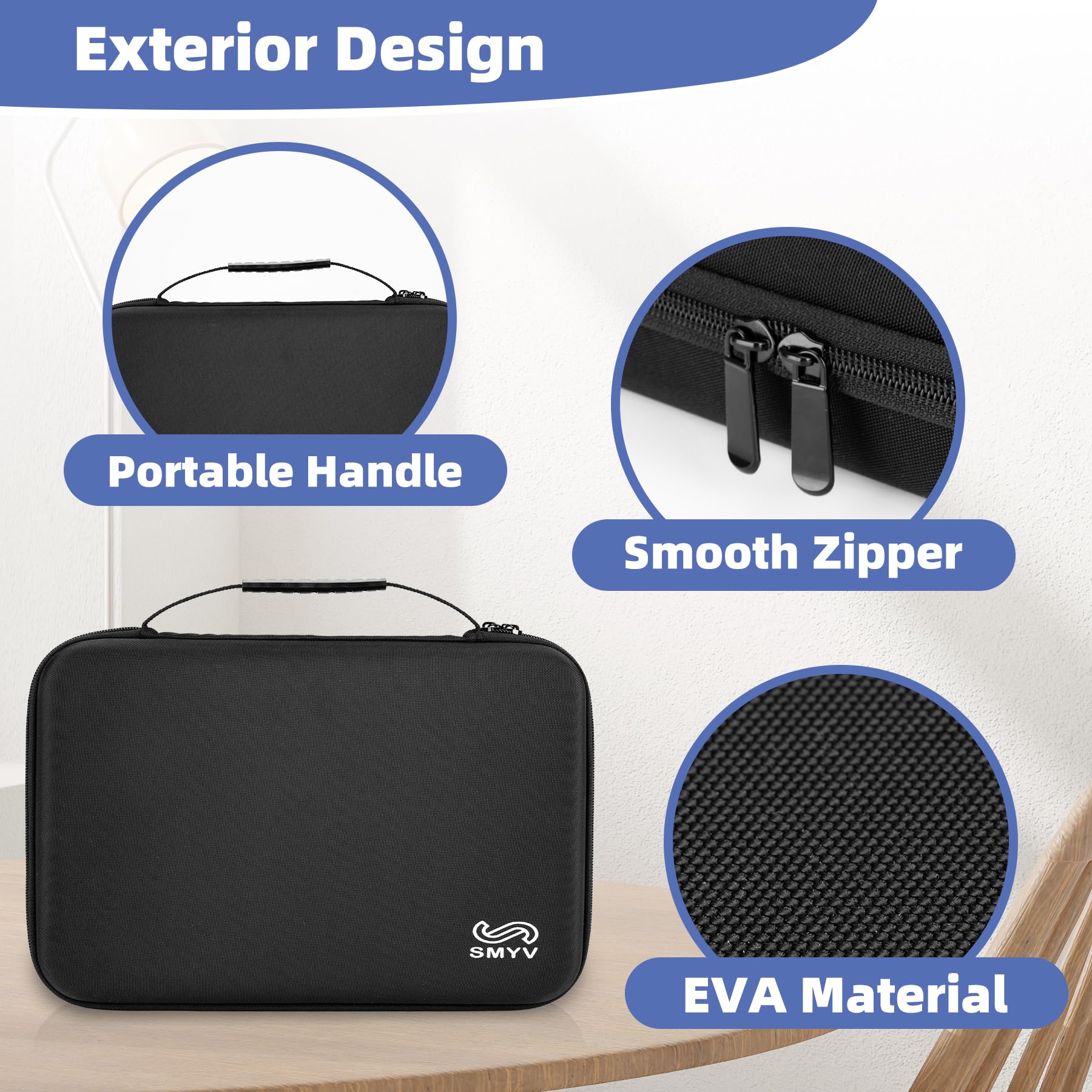 SMYV barber bags travel-ready carry handle makes on-the-go grooming easier.