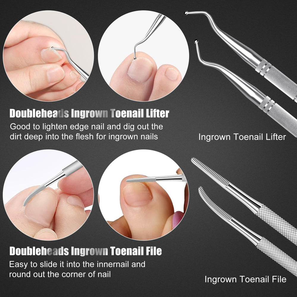 SMZHealing dirt cleaner tool image highlights thorough debris removal around nails.