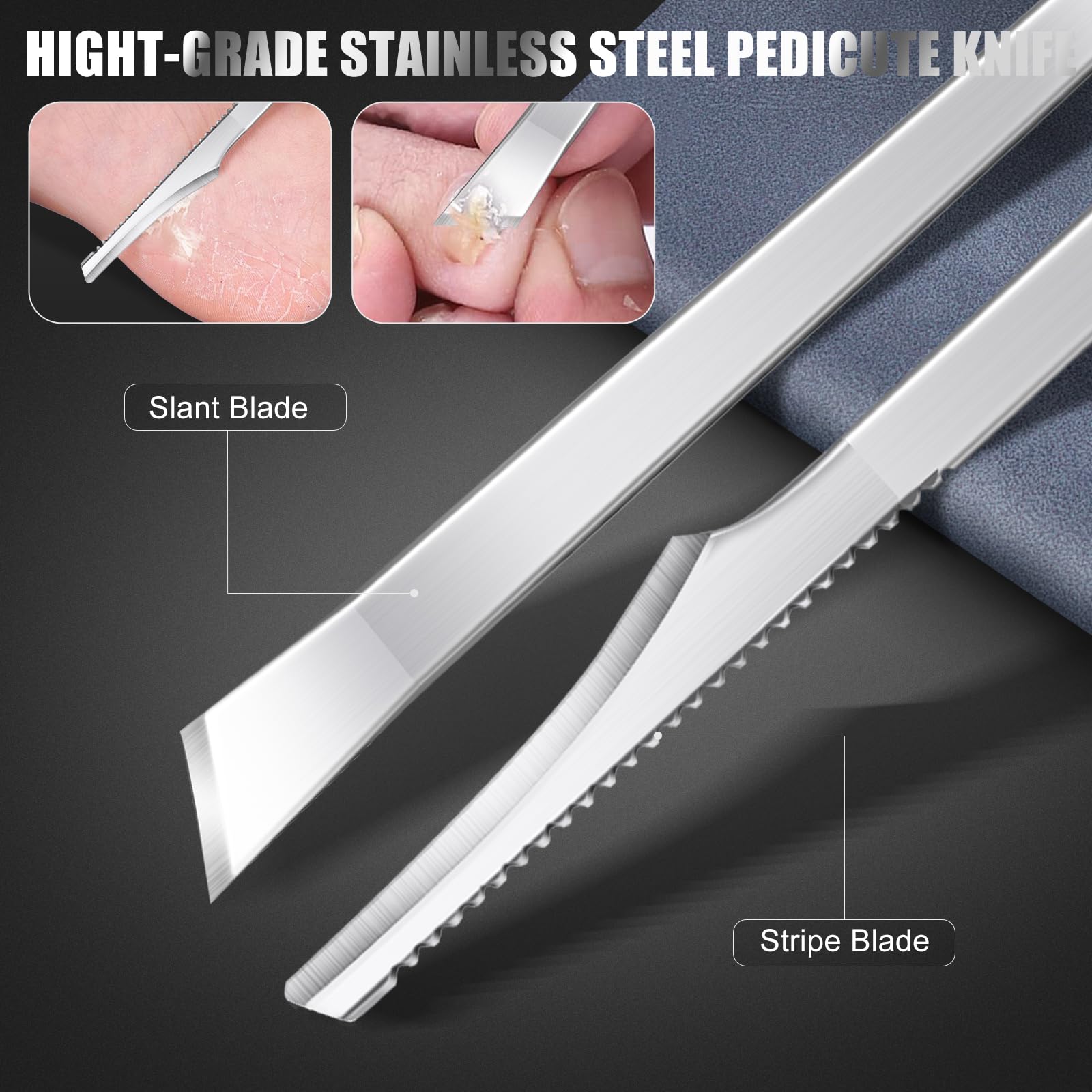 SMZHealing ingrown toenail lifter double-headed in-use shot demonstrates gentle leverage.
