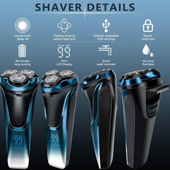 Snapbuy electric razor pro close-up highlights contour-follow design for smooth cheeks.