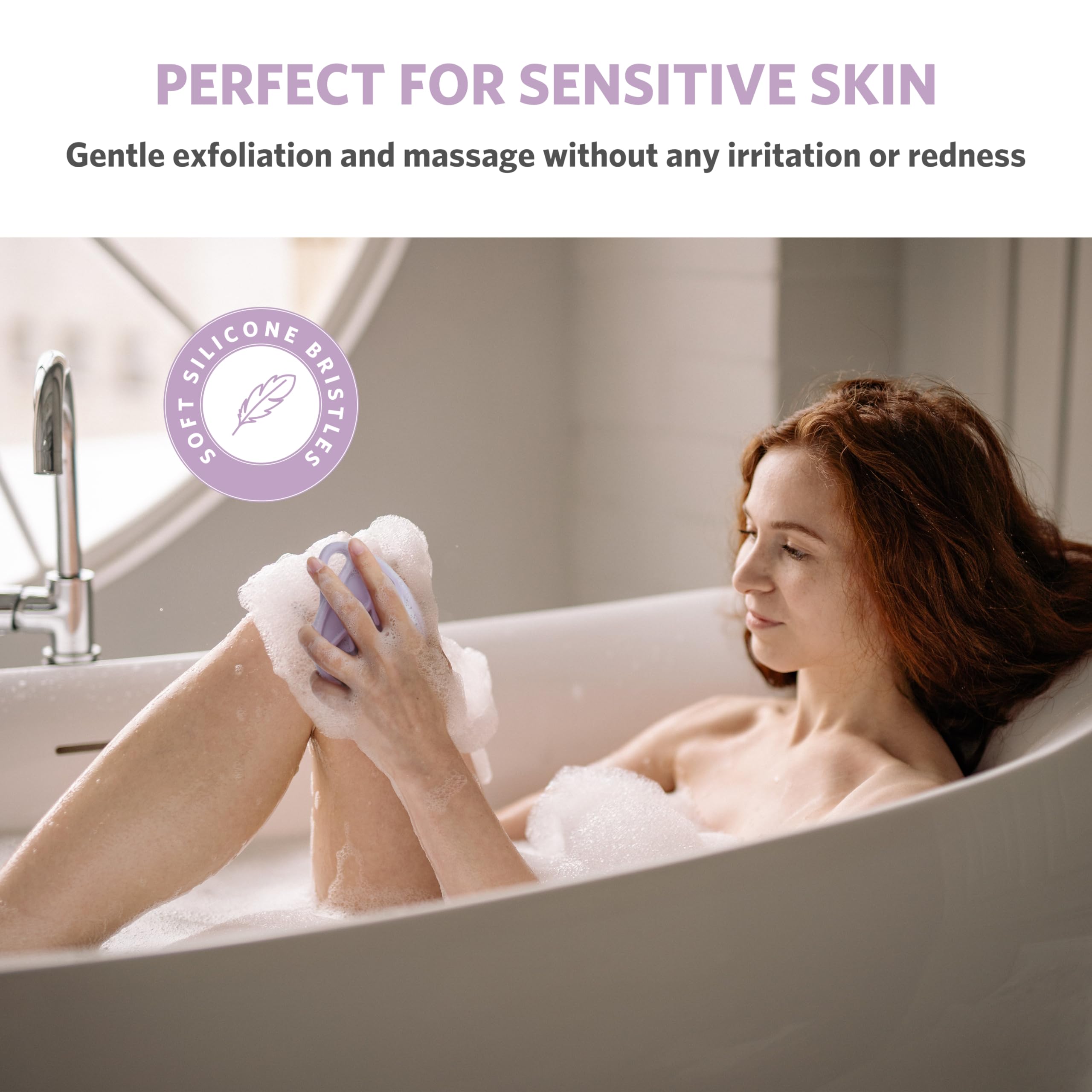 Sndyi durable silicone scrubber designed for long-lasting use in the shower