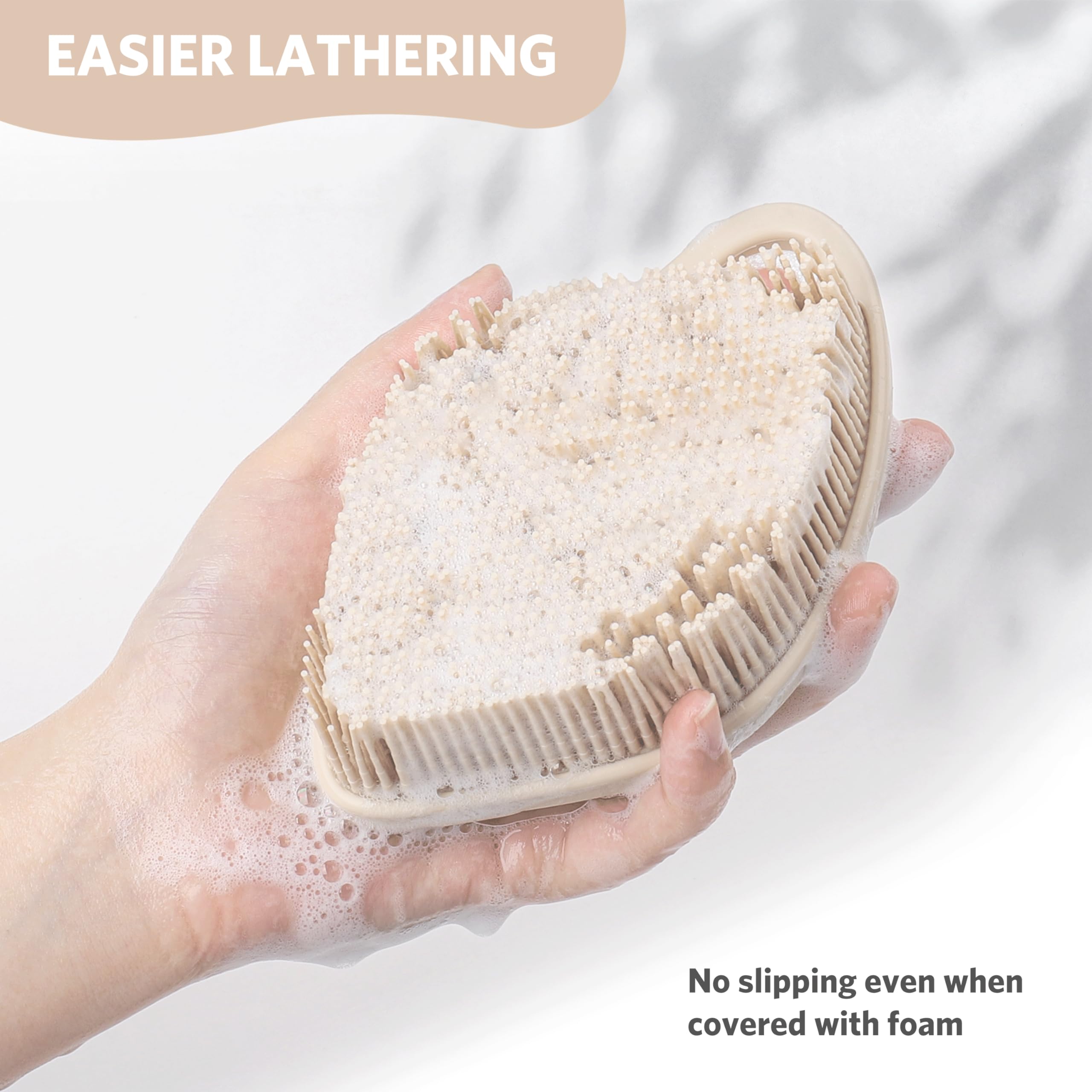 Sndyi silicone scrubber is easy to clean and durable.